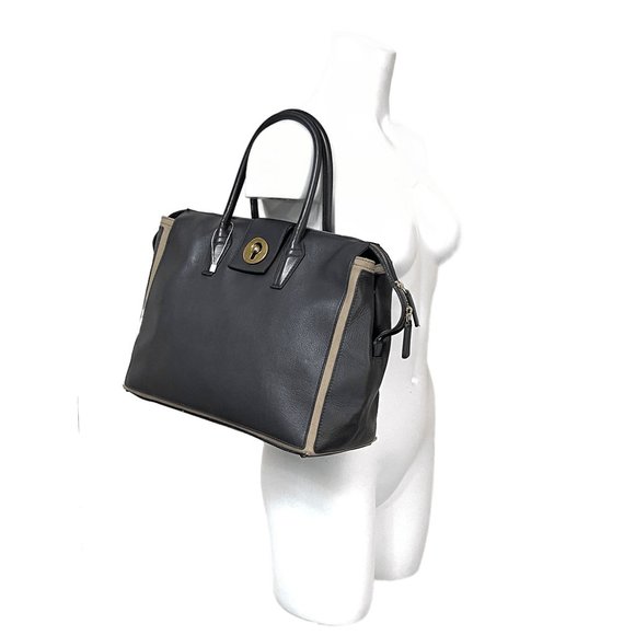 Auc YSL The Muse Two Cabas Mocco Lamb Leather Satchel/Tote $2200 - Picture 4 of 17
